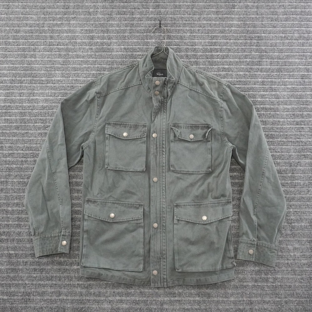 NWT Rails Field Jacket Mens Medium Green Utility Military Style Coat